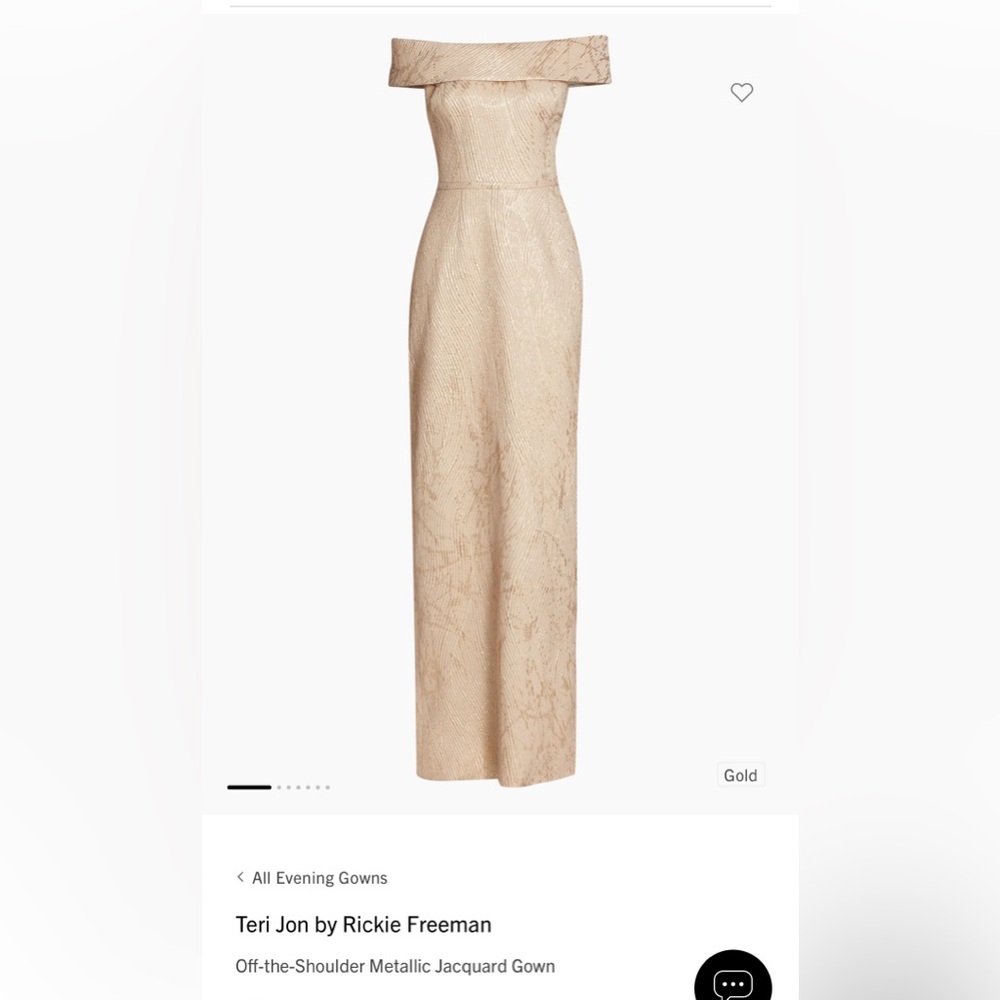 Teri Jon by Rickie Freeman

Off-the-Shoulder Metallic Jacquard Gown